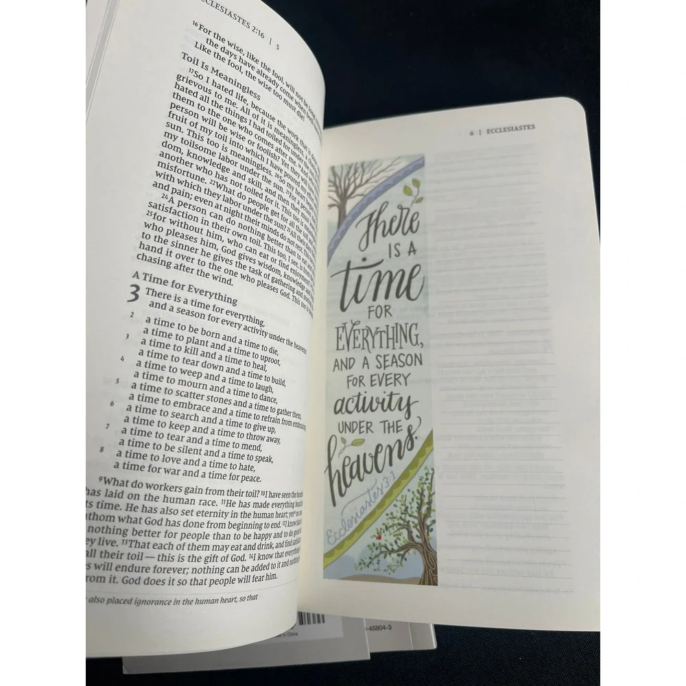 NIV Beautiful Word Bible Journal Ecclesiastes Comfort Print Paperback Zondervan
